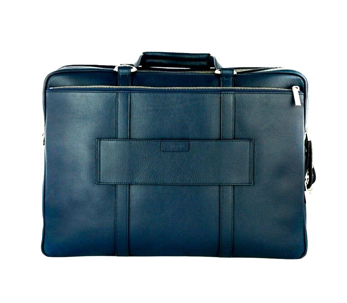 Neu DAVIDOFF LG WORLD TRAVELLER BUSINESS TASCHE 2 REISSVERSCHLÜSSE - MARINEBLAU