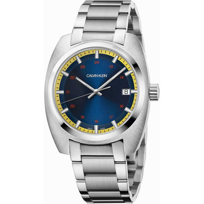 New Swiss Made CALVIN KLEIN Achieve Quartz Blue Dial Men's Watch