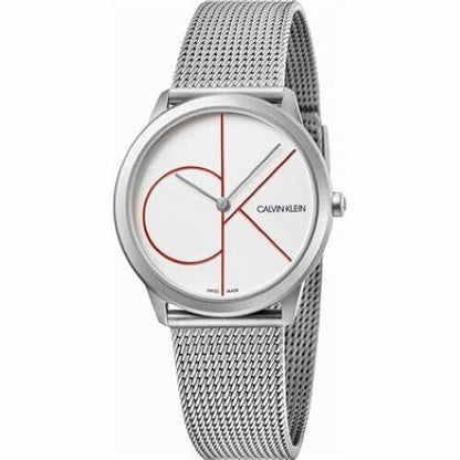 New Swiss Made CALVIN KLEIN Minimal Quartz White Dial Ladies Watch