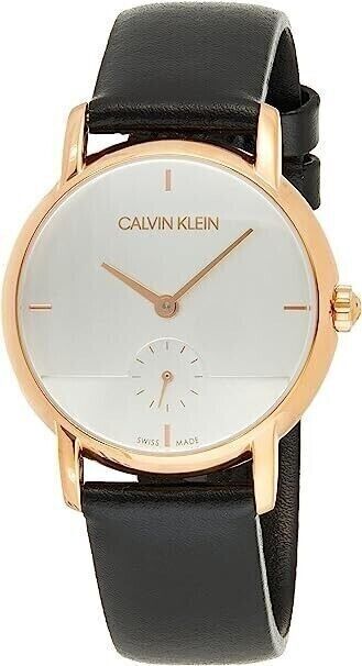 New Swiss Made CALVIN KLEIN Established Quartz Silver Dial Ladies Watch