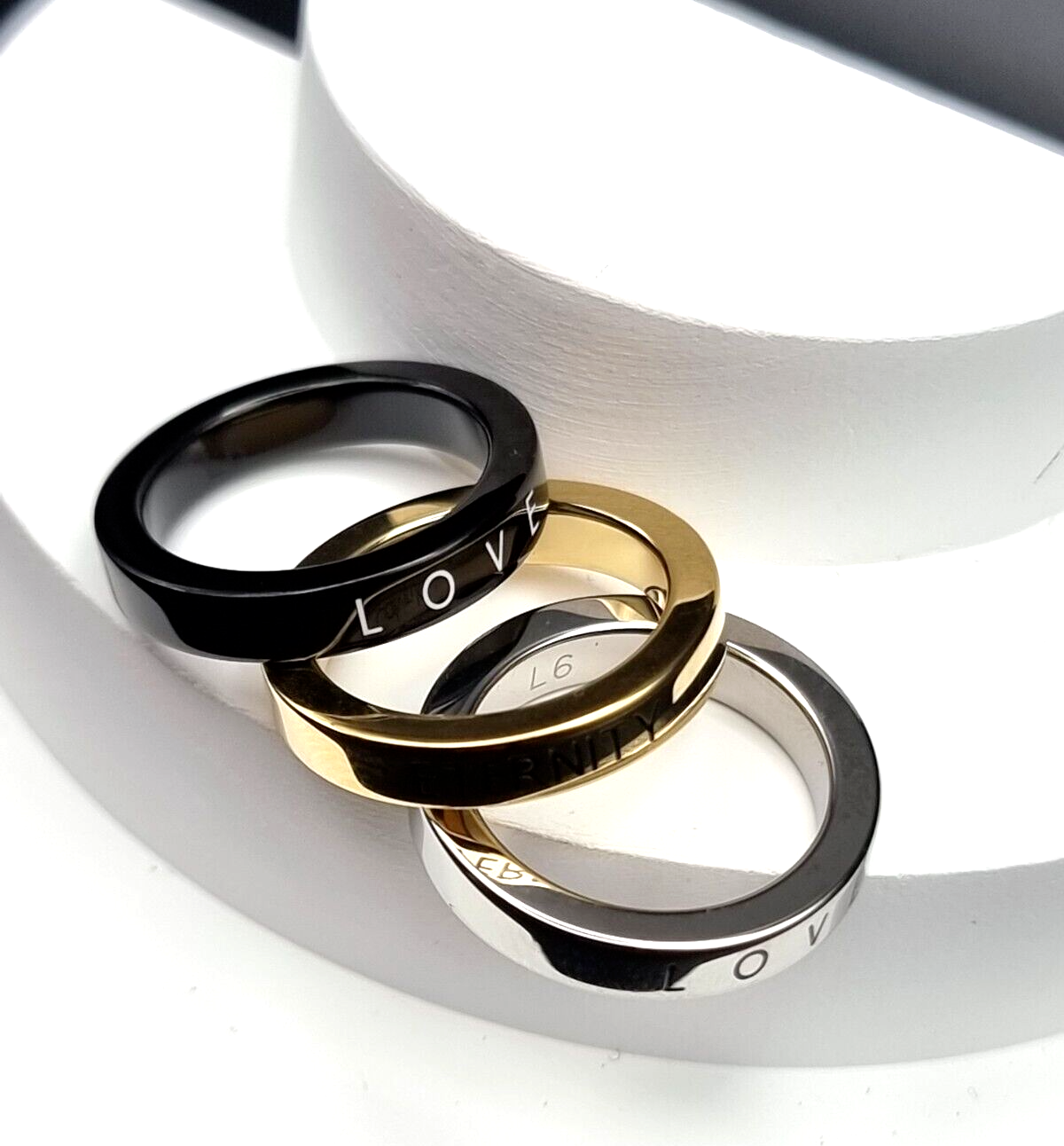 New CALVIN KLEIN HOOK RING-SET MULTICOLOUR - Gr. 52