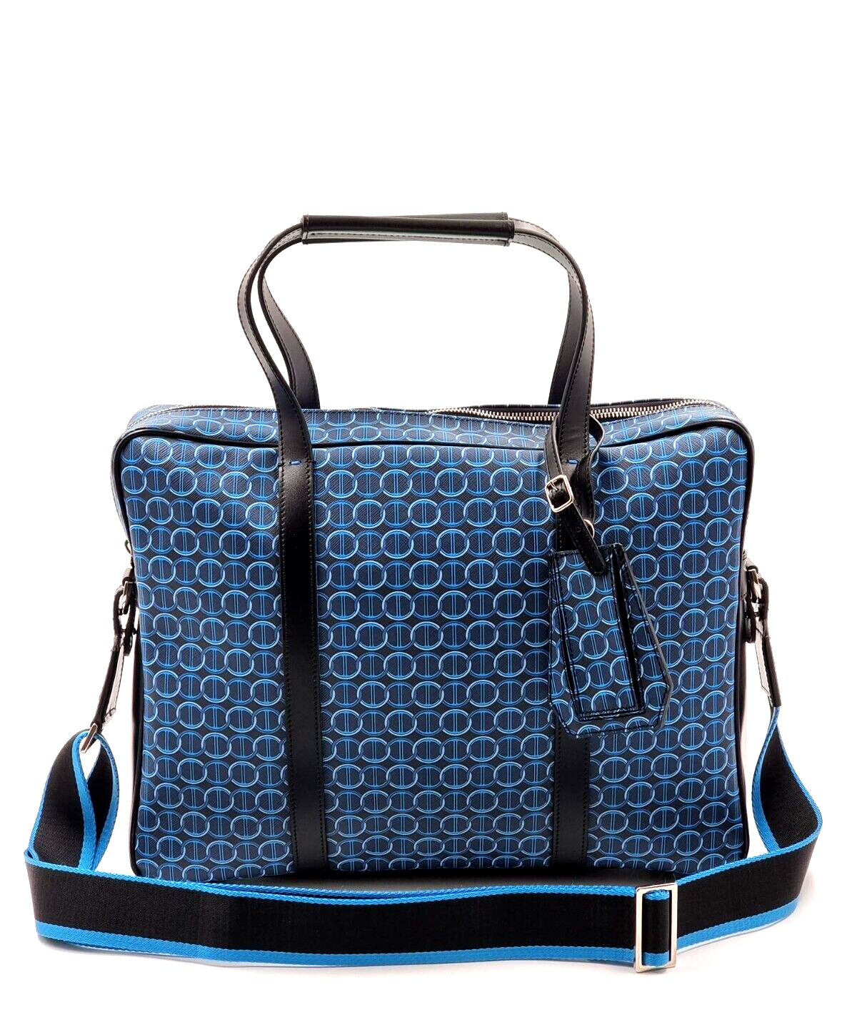 Neu DAVIDOFF COLORAMA BUSINESS TASCHE 1 ZIP - BLAU