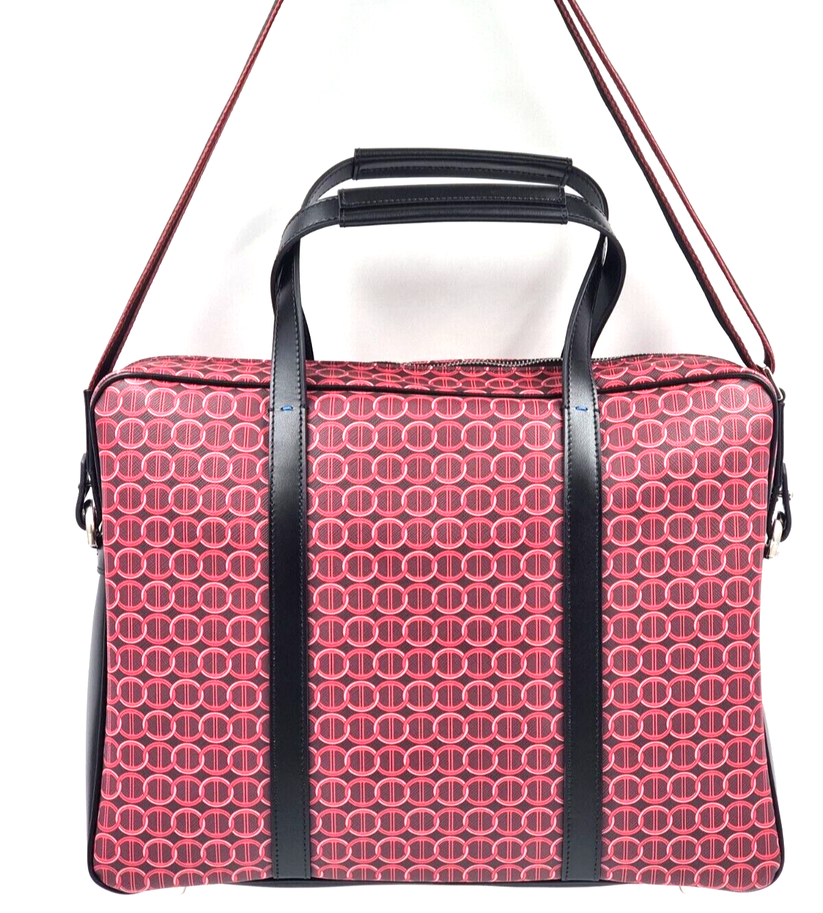 Neu DAVIDOFF COLORAMA BUSINESS TASCHE 1 ZIP - ROT