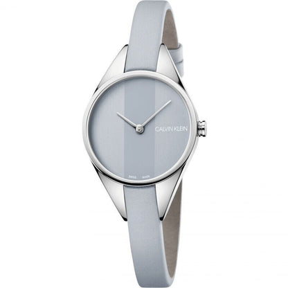 New Swiss Made CALVIN KLEIN Rebel Light Grey Dial Ladies Watch