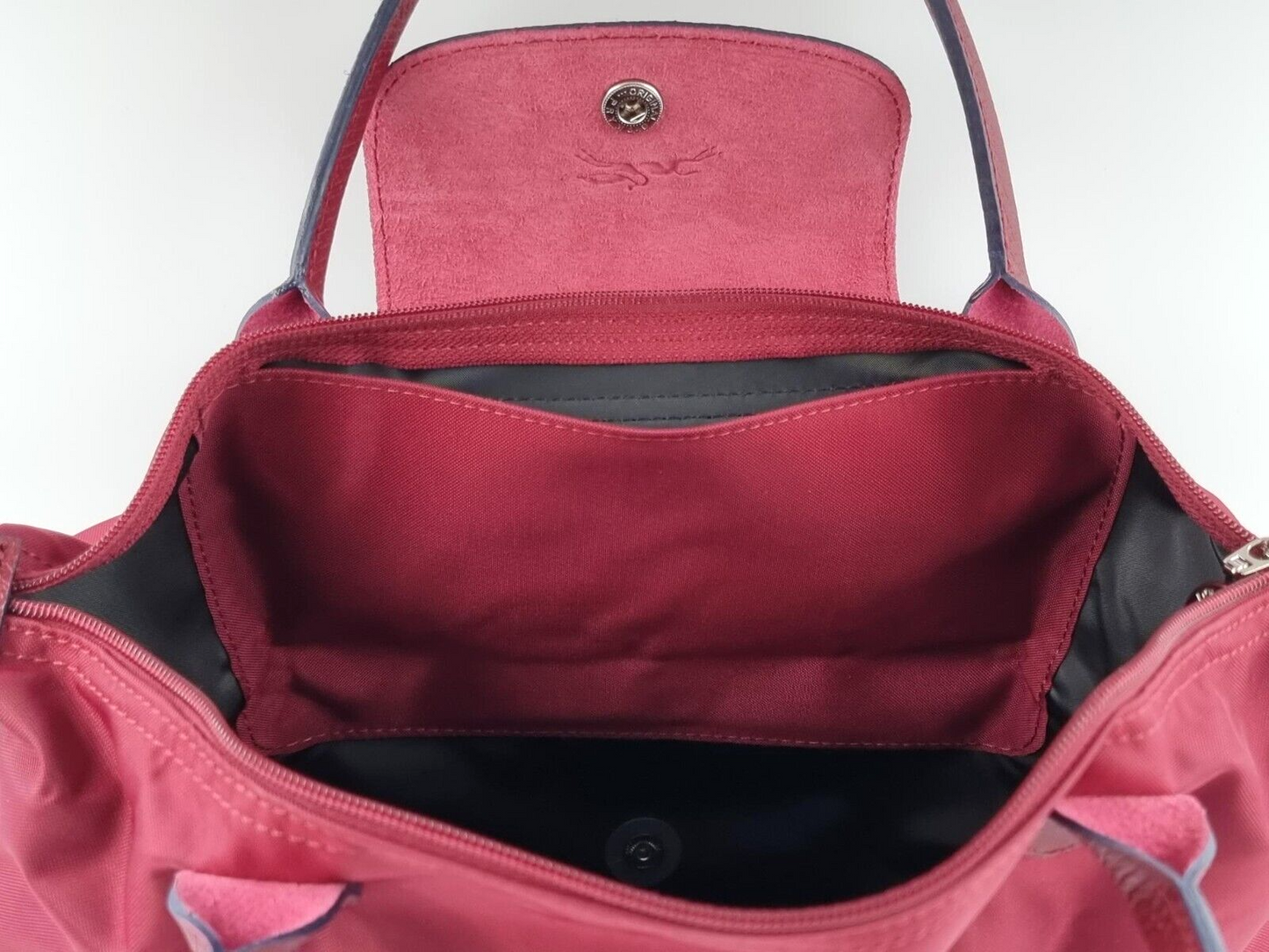 LONGCHAMP LE PLIAGE CLUB TOP HANDLE BAG MEDIUM - GARNET RED