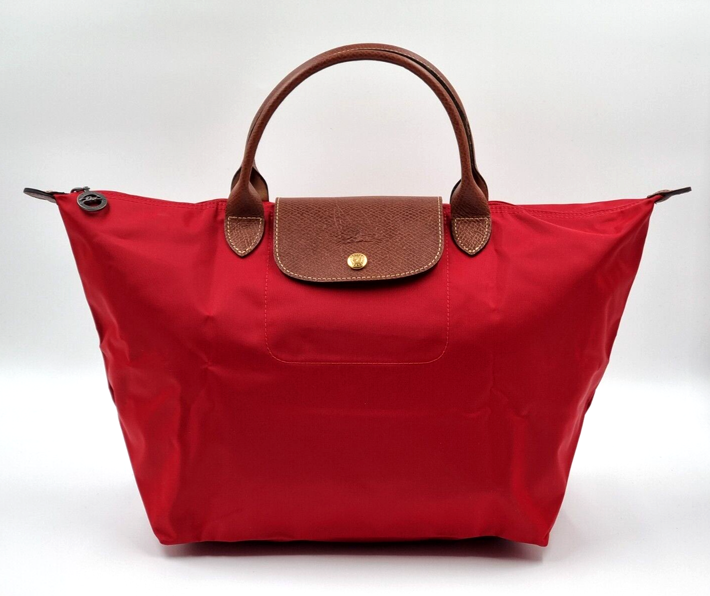 LONGCHAMP LE PLIAGE TOP HANDLE BAG MEDIUM - RED