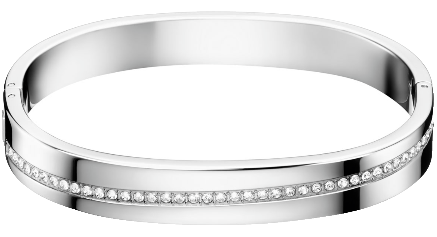 New Calvin Klein HOOK - SILVER Bangle - KJ06MD0401XS