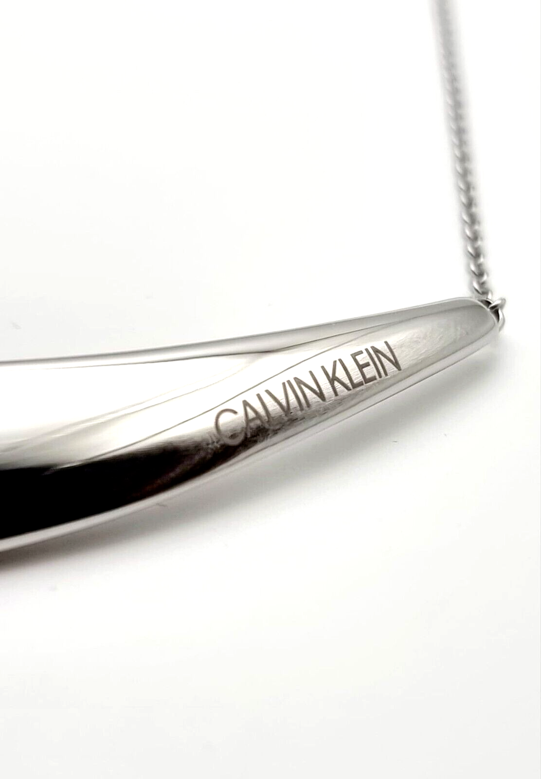 New CALVIN KLEIN GROOVY KJ8QMJ000100 CHOKER NECKLACE - SILVER