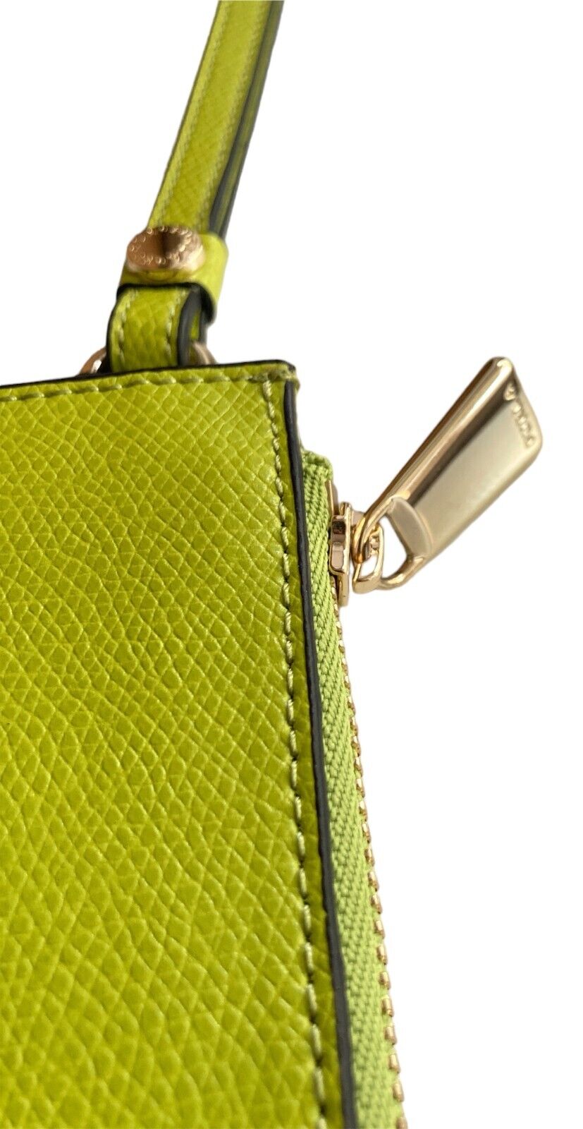 Neu FURLA BABYLON UMSCHLAGTASCHE - LIME YELLOW