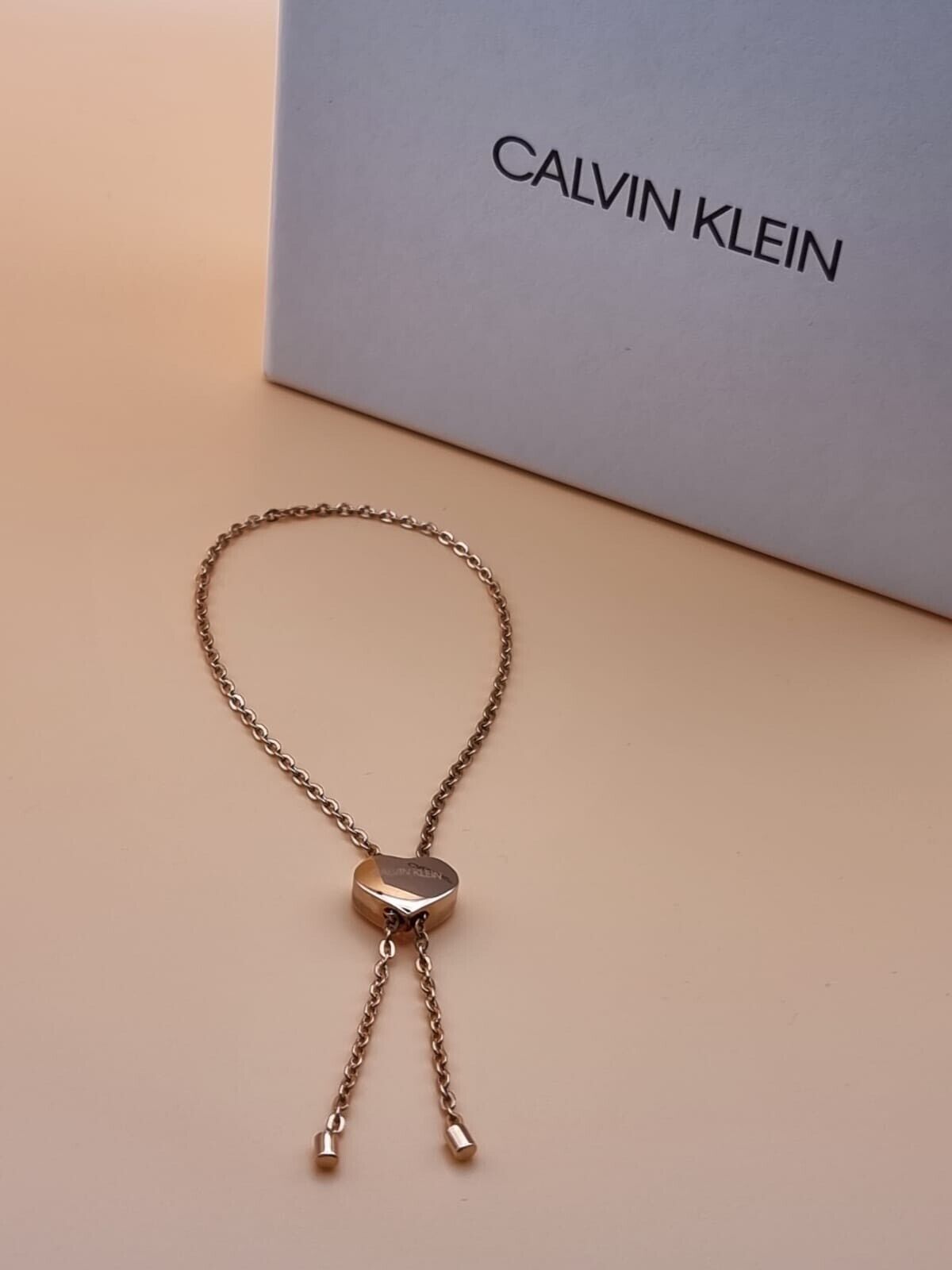 New * CALVIN KLEIN SIDE BRACELET KJ5QPB100200 - ROSE GOLD