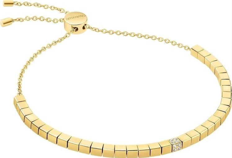 Neu CALVIN KLEIN TUNE KJ9MJB140100 EDELSTAHLARMBAND - GOLD