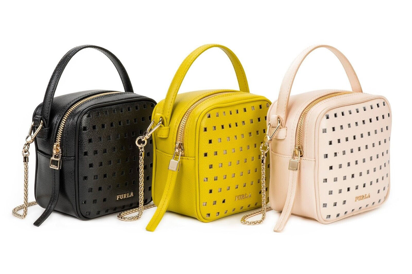 Neu FURLA YO-YO Mini XBody Bag - Senfgelb