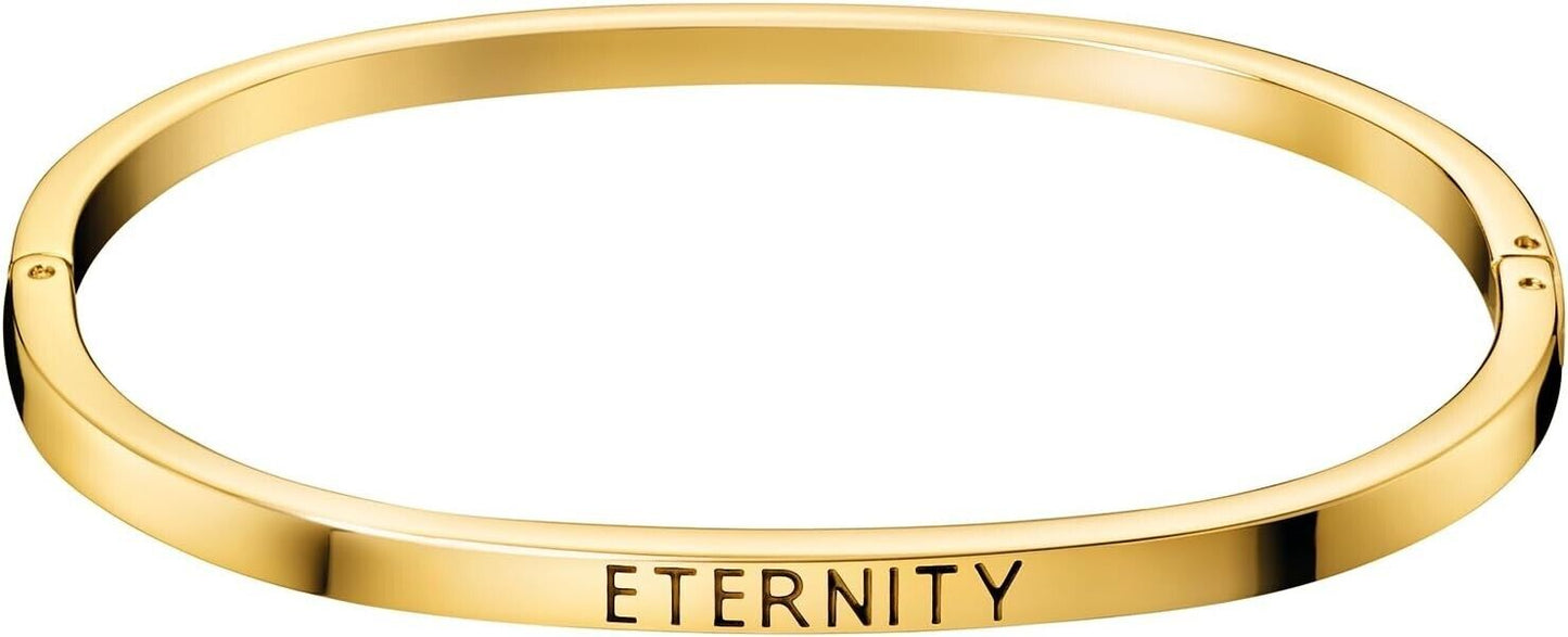 New CALVIN KLEIN ARMREIF HOOK "ETERNITY" GELBGOLD - XS