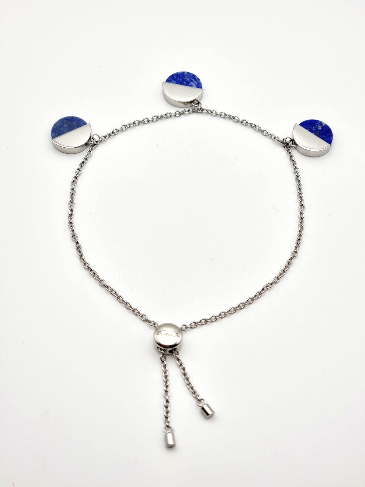 Neu CALVIN KLEIN SPICY KJ8RLB040200 EDELSTAHLARMBAND - BLAUER STEIN