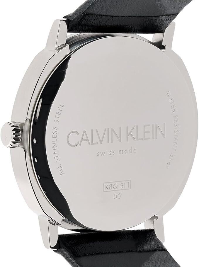 New Swiss Made CALVIN KLEIN Posh Quartz Silver Dial Men's Watch