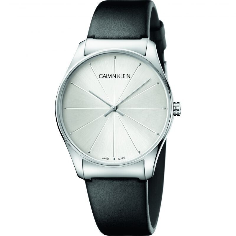 New Swiss Made CALVIN KLEIN Classic Men's Silver DialWatch