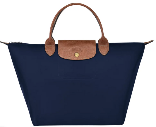 LONGCHAMP LE PLIAGE TOP HANDLE BAG - MEDIUM - NAVY