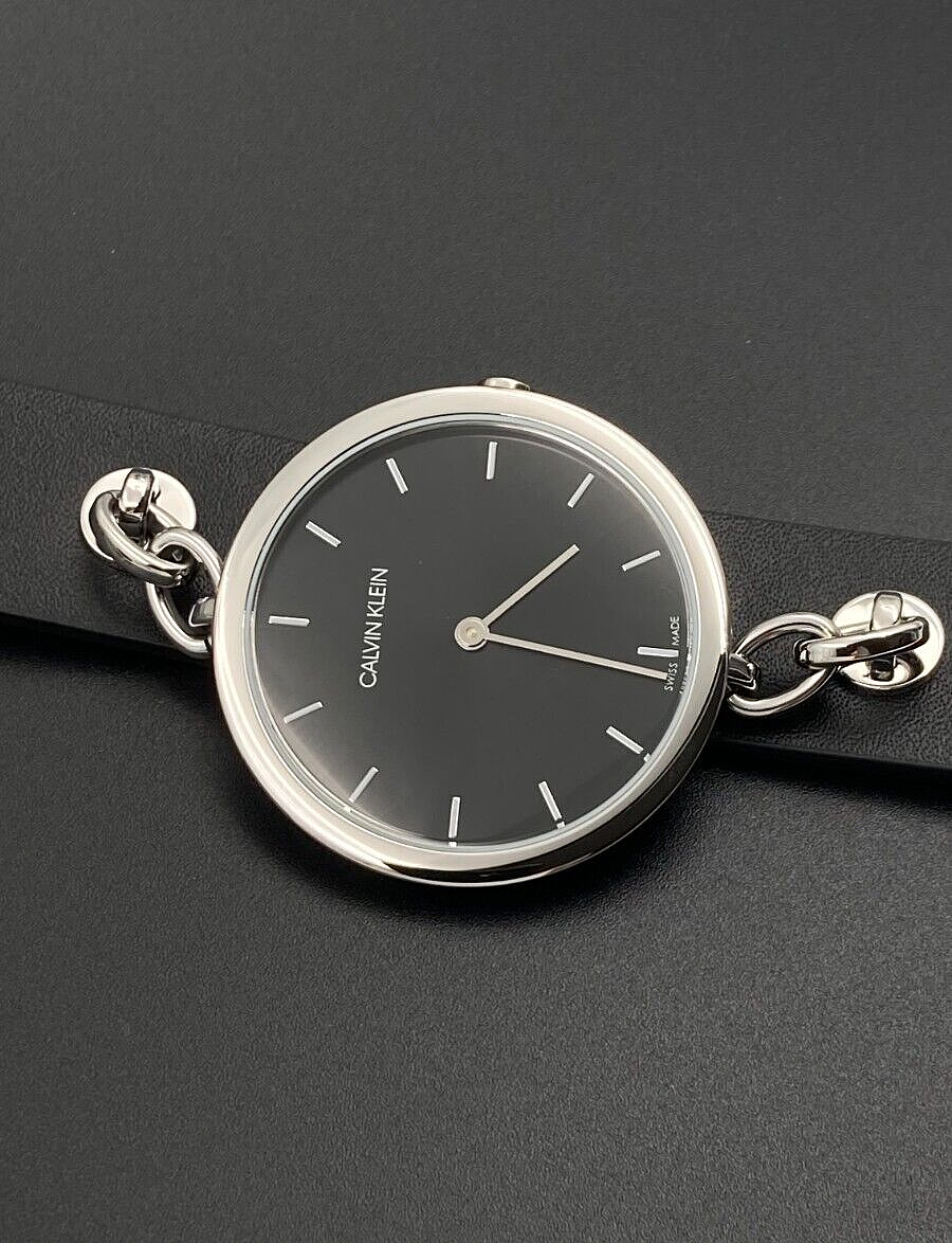 New Swiss Made CALVIN KLEIN Quartz Black Dial Ladies Watch