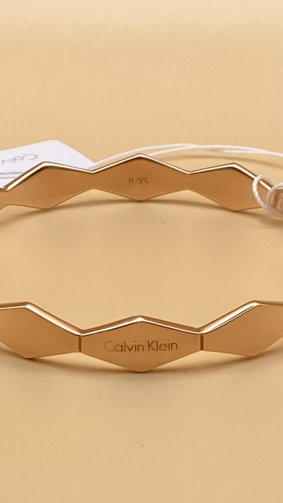 Neu CALVIN KLEIN SNAKE ARMREIF KJ5DPD1001XS - ROSÉGOLD PVD BESCHICHTET - GRÖSSE XS