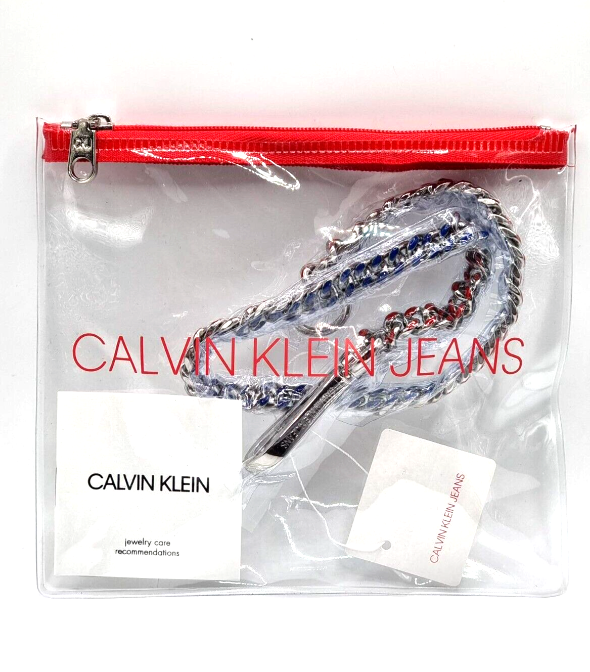 New CALVIN KLEIN JEANS SHUDDER HALSKETTE KJJFMN390100 UNISEX - MULTICOLOR