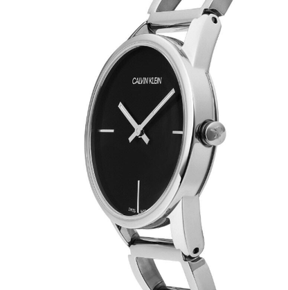 New Swiss Made CALVIN KLEIN Stately Quartz Black Dial Ladies Watch