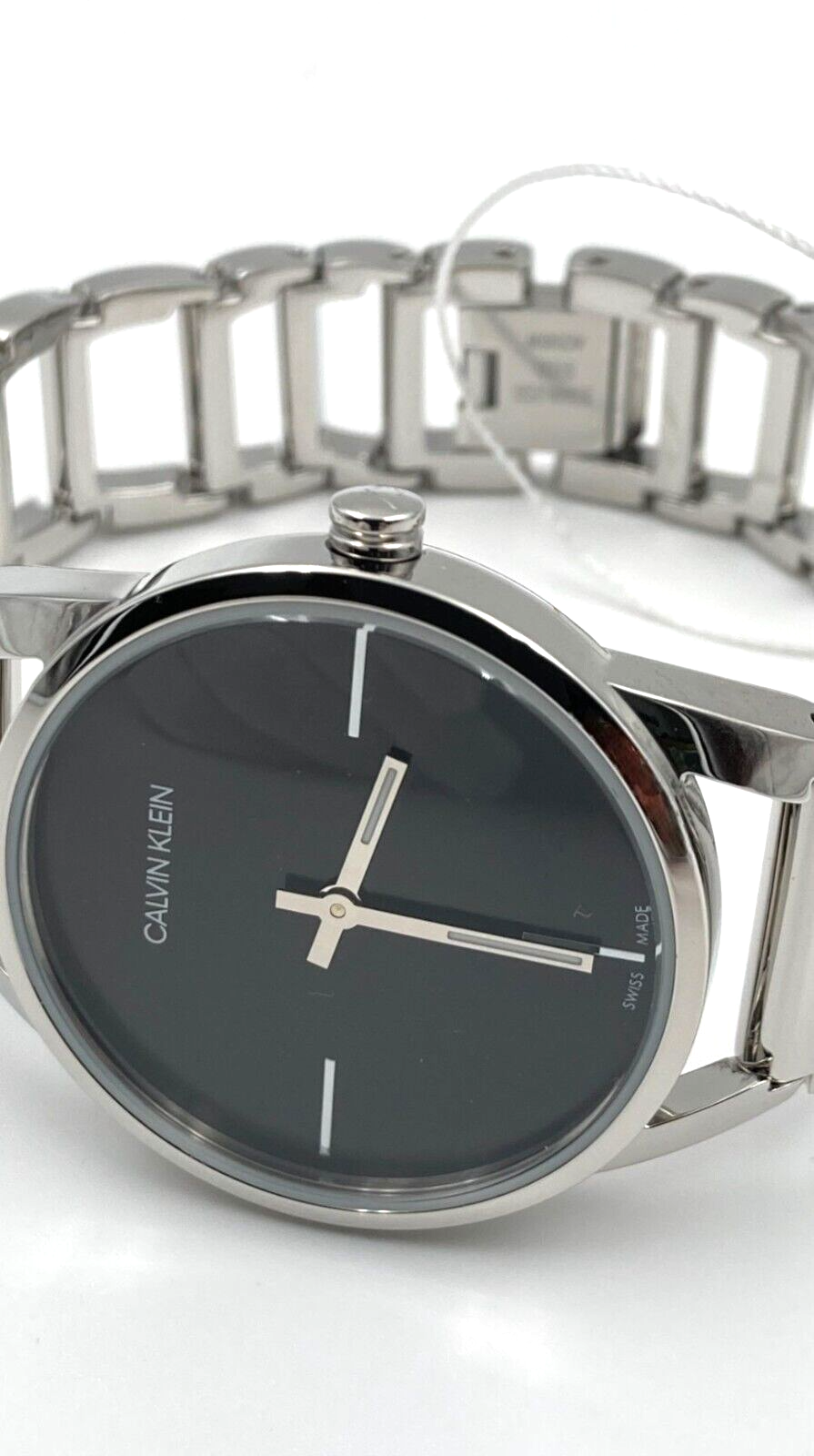 New Swiss Made CALVIN KLEIN Stately Quartz Black Dial Ladies Watch