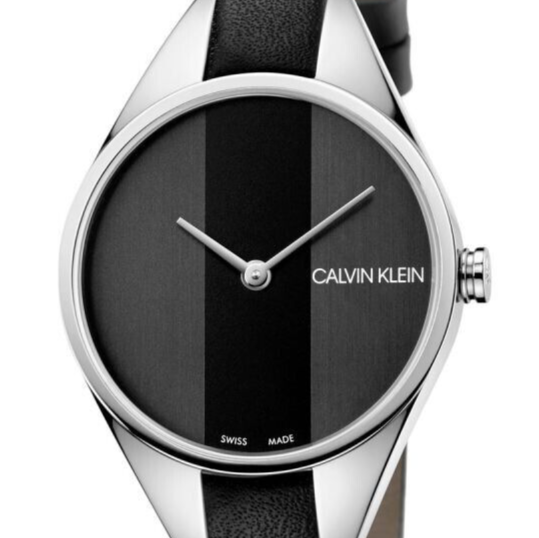 New Swiss Made CALVIN KLEIN Rebel Ladies Black Dial Quartz Watch