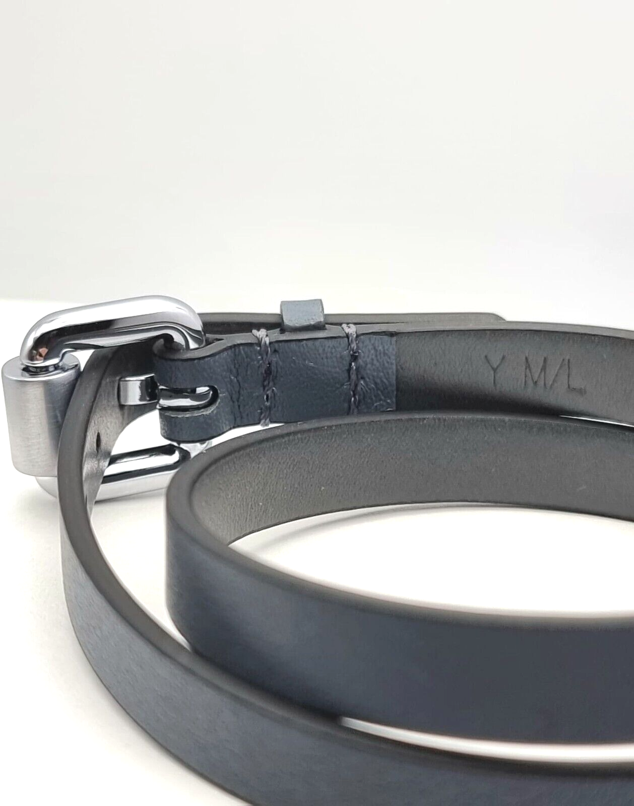 New CALVIN KLEIN ADVENTURE KJ5NAB79010M UNISEX LEATHER BRACELET - BLACK