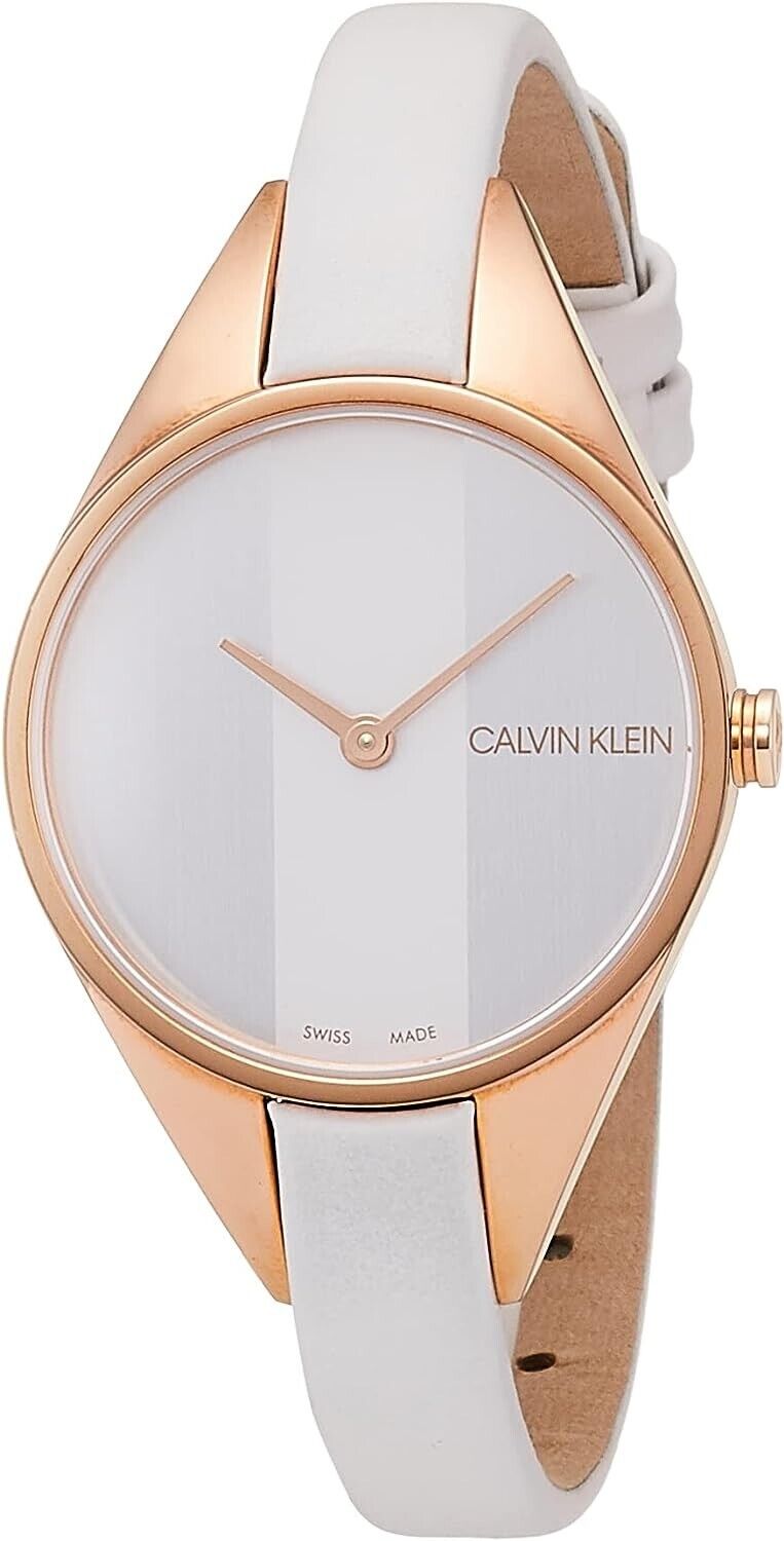 New Swiss Made CALVIN KLEIN Rebel Silver Dial Ladies Quartz Watch