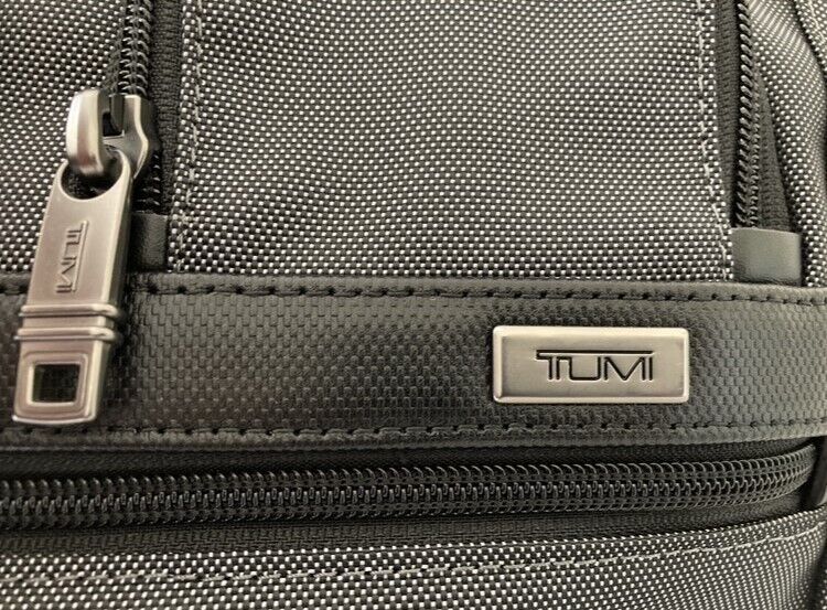 New TUMI T-PASS MEDIUM SCREEN LAPTOP SLIM BRIEF - PEWTER