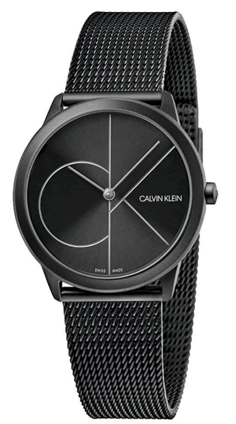 New Swiss Made CALVIN KLEIN Minimal Quartz Black Dial Ladies Watch