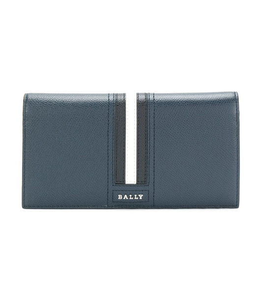 New BALLY TALIRO CONTINENTAL WALLET - NAVY