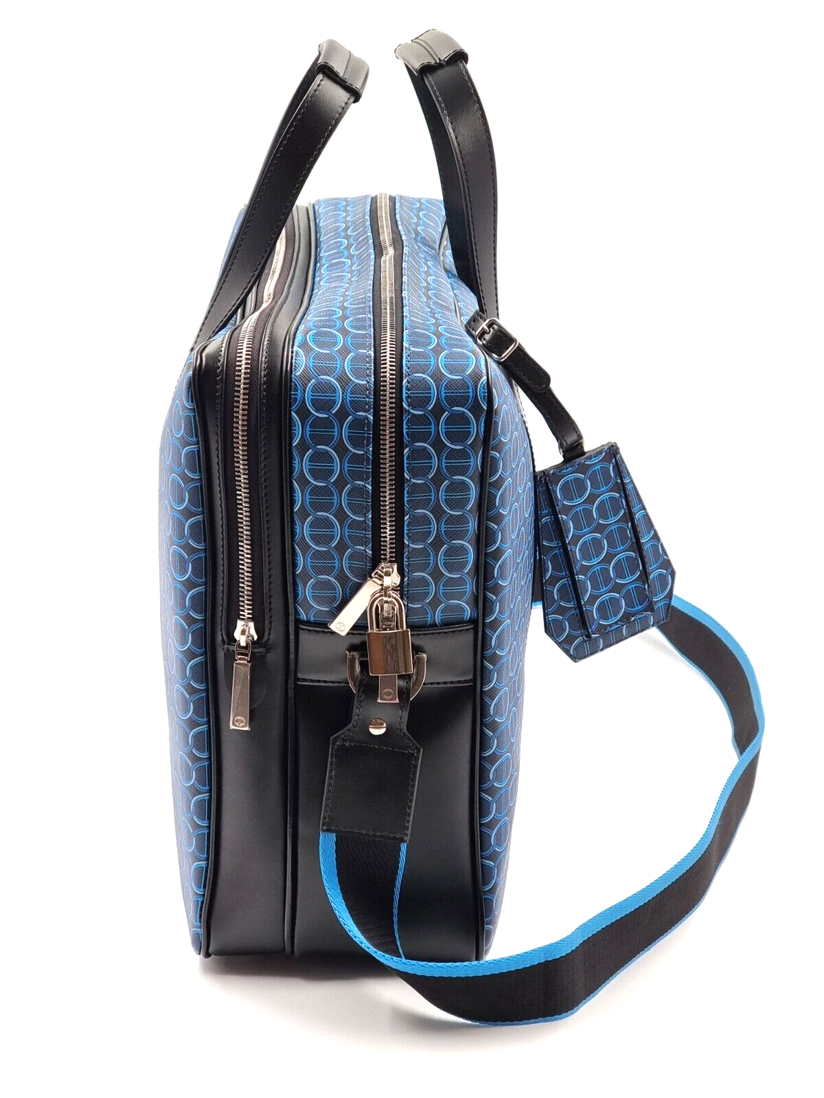 Neu DAVIDOFF COLORAMA BUSINESS TASCHE 2 ZIP - BLAU