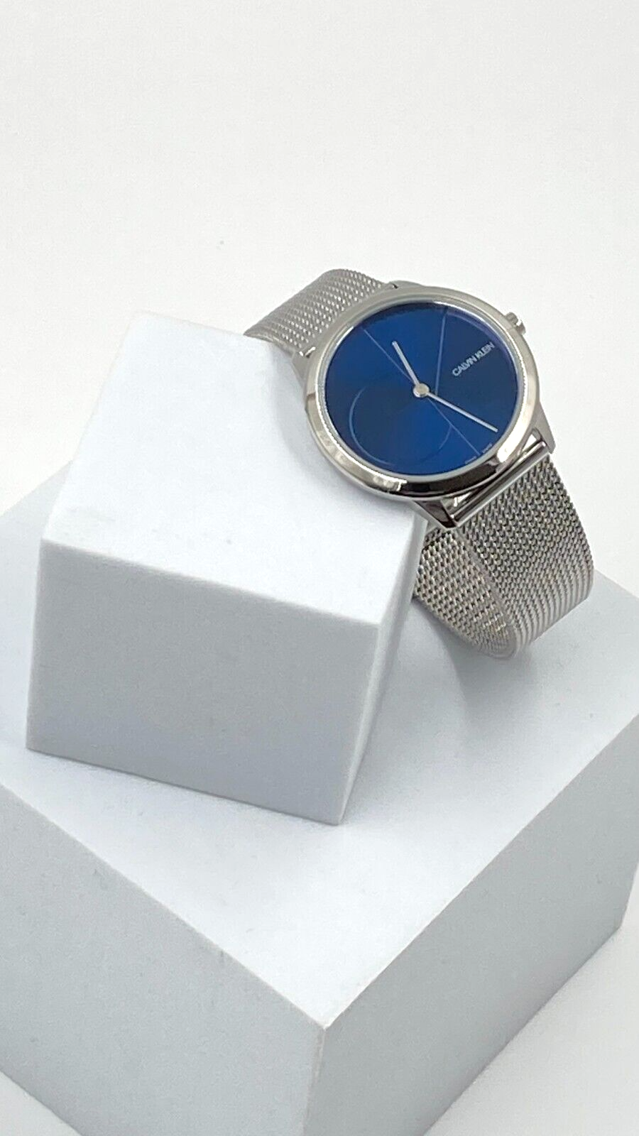 New Swiss Made CALVIN KLEIN MINIMAL QUARTZ BLUE DIAL LADIES Watch