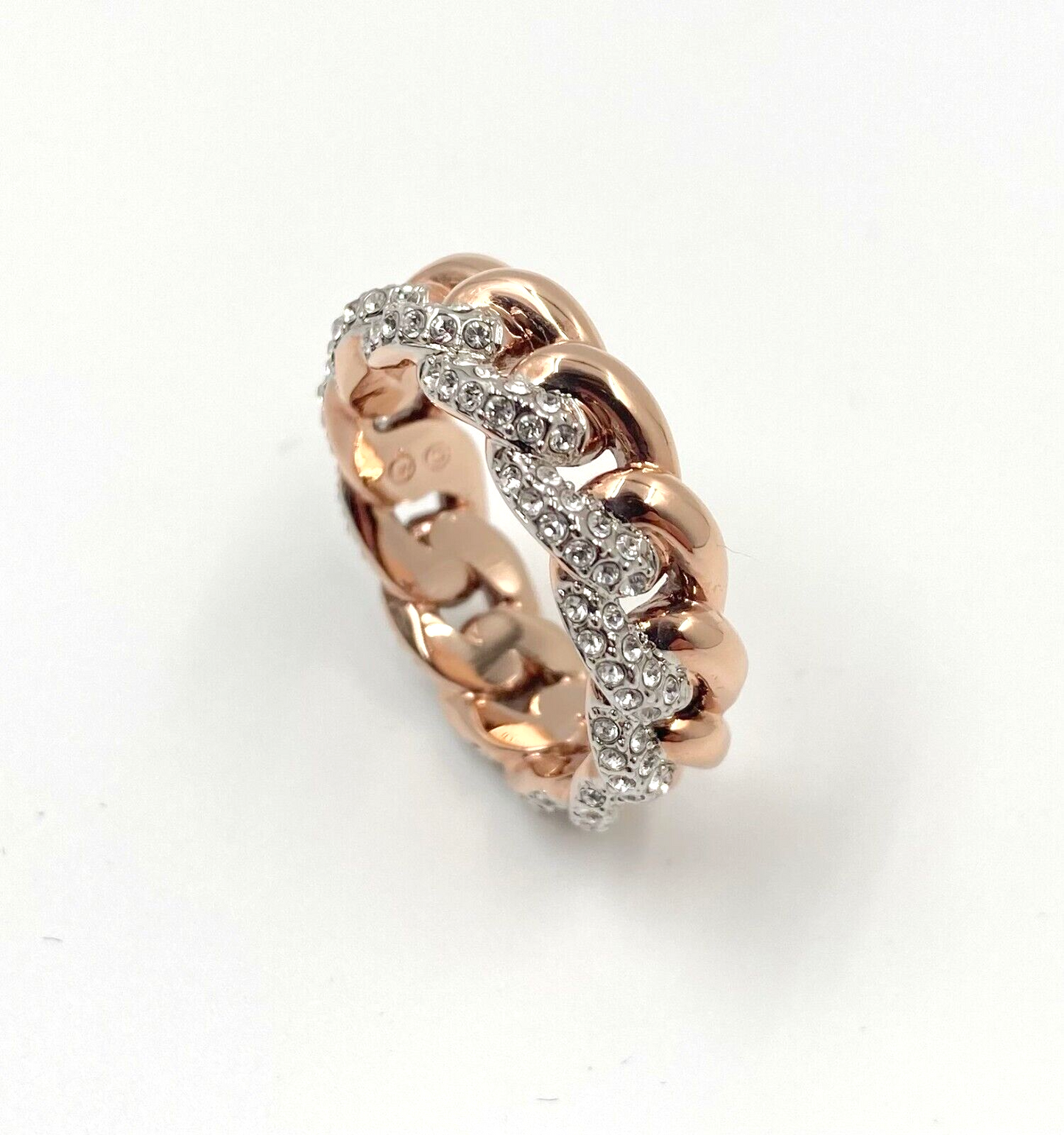 New SWAROVSKI LANE RING - ROSE GOLD - SIZE 60