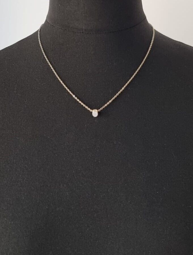 New CALVIN KLEIN BRILLIANT KJ8YJN140100 STAINLESS STEEL NECKLACE - GOLD