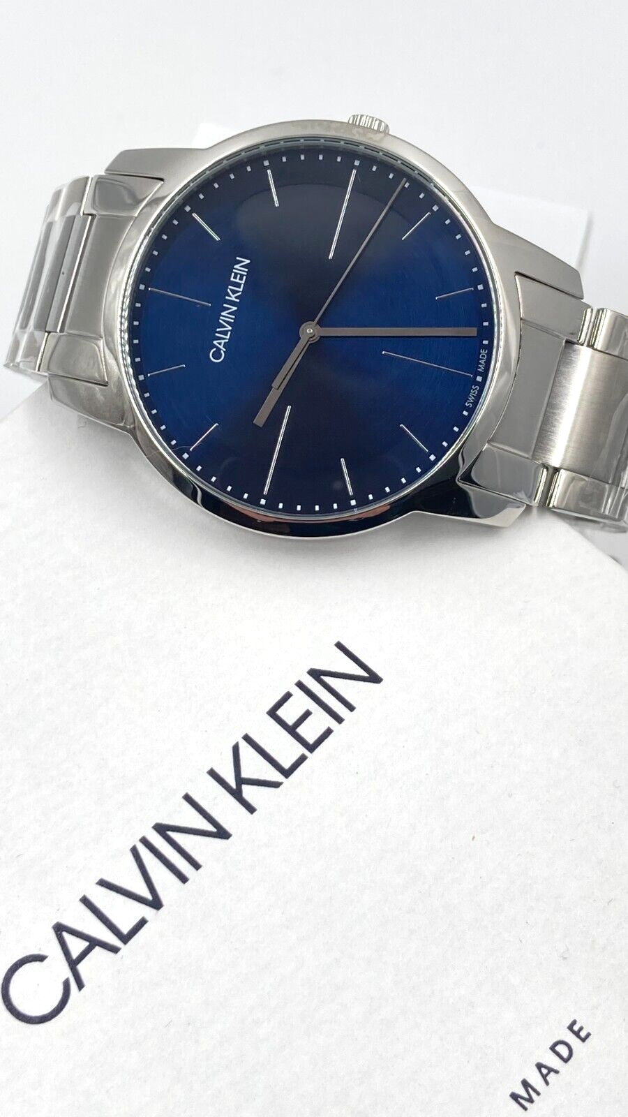 New Swiss Made CALVIN KLEIN Men's City Blue DialWatch