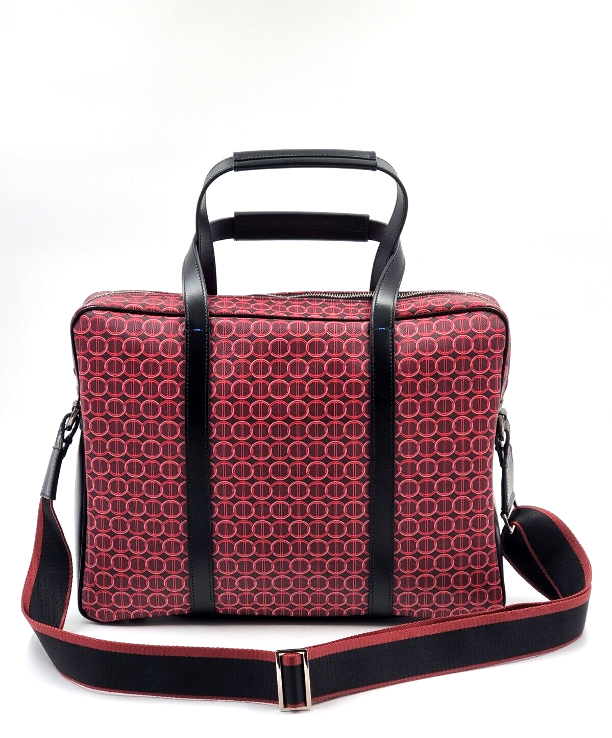 Neu DAVIDOFF COLORAMA BUSINESS TASCHE 1 ZIP - ROT