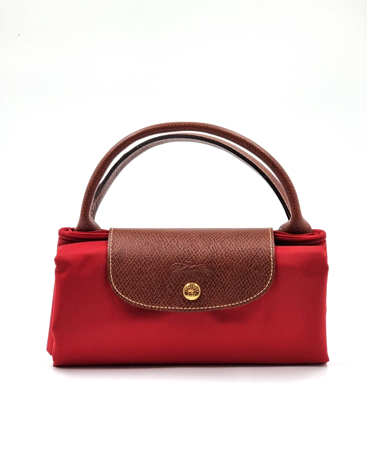 New LONGCHAMP LE PLIAGE TRAVEL BAG SMALL -  RED