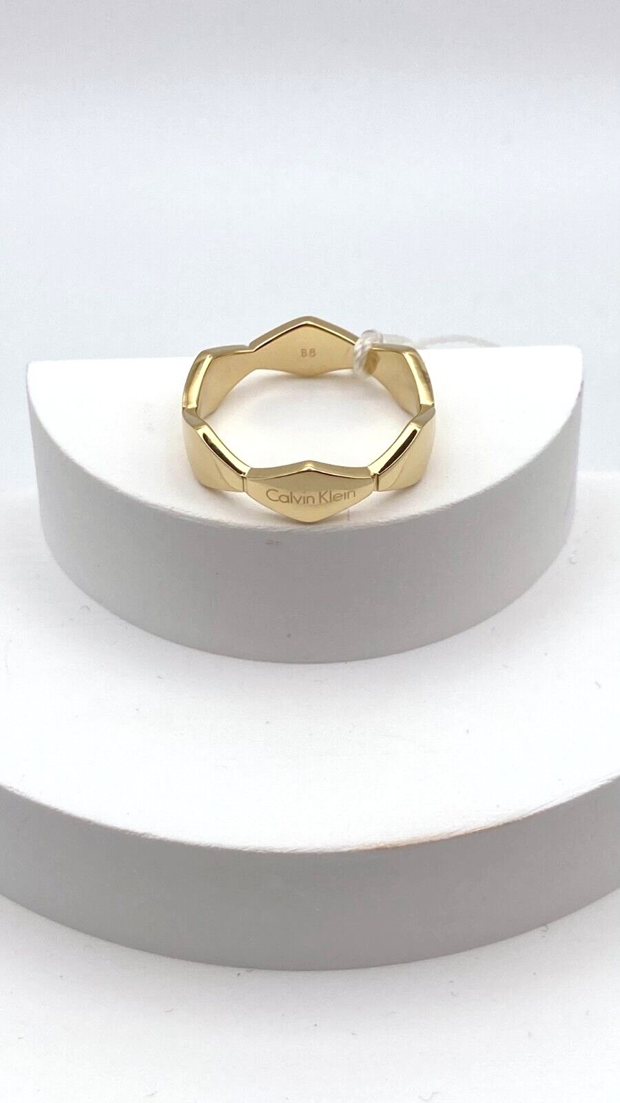 New CALVIN KLEIN SNAKE RING KJ5DJR100108 - GOLD - SIZE 57