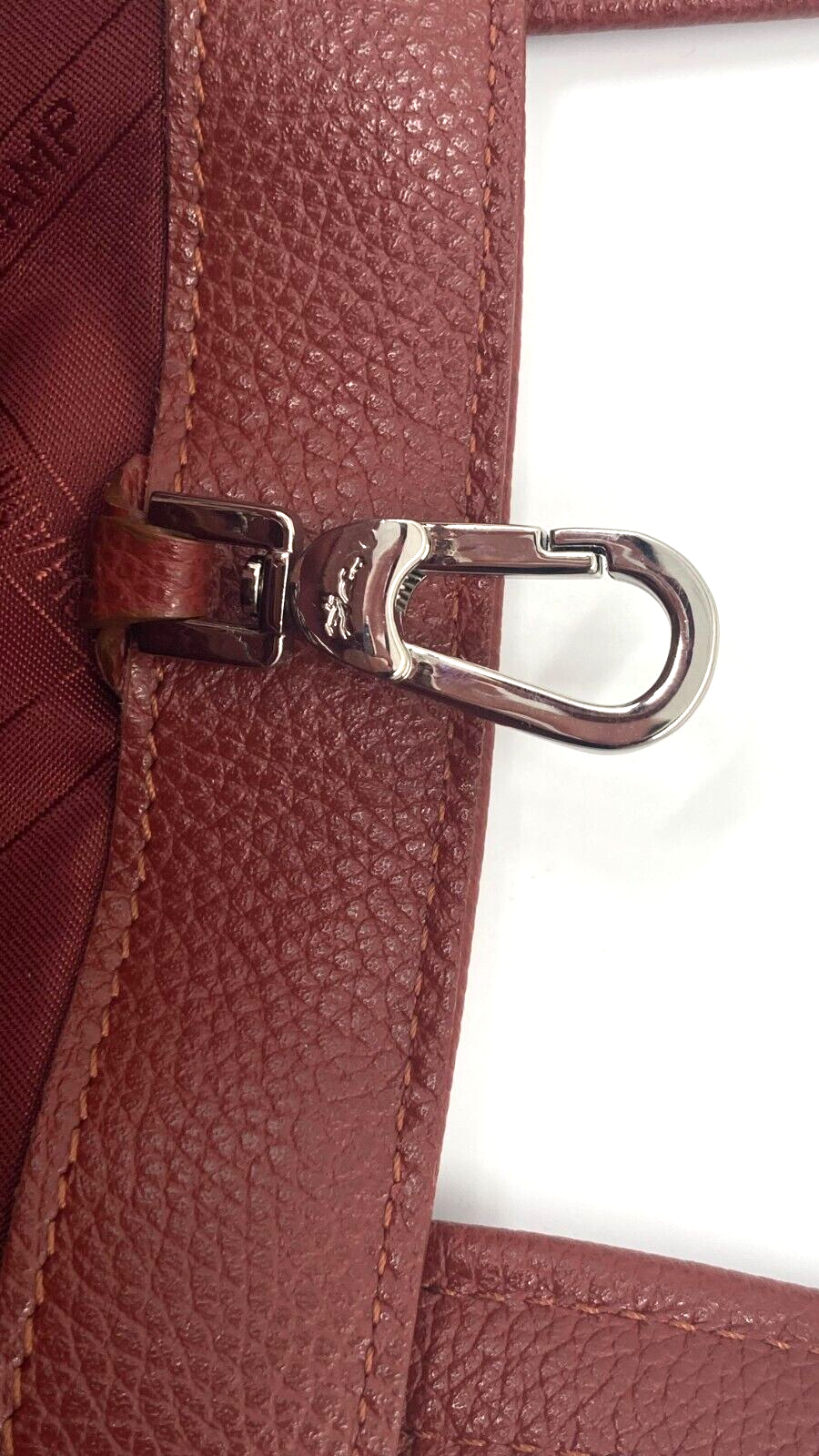 LONGCHAMP LE FOULONNE TOP HANDLE BAG - SMALL - CHESTNUT