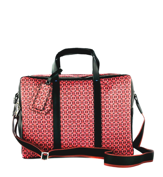 Neu DAVIDOFF LG COLORAMA SOFT SUITCASE 2 REISSVERSCHLÜSSE - ROT 