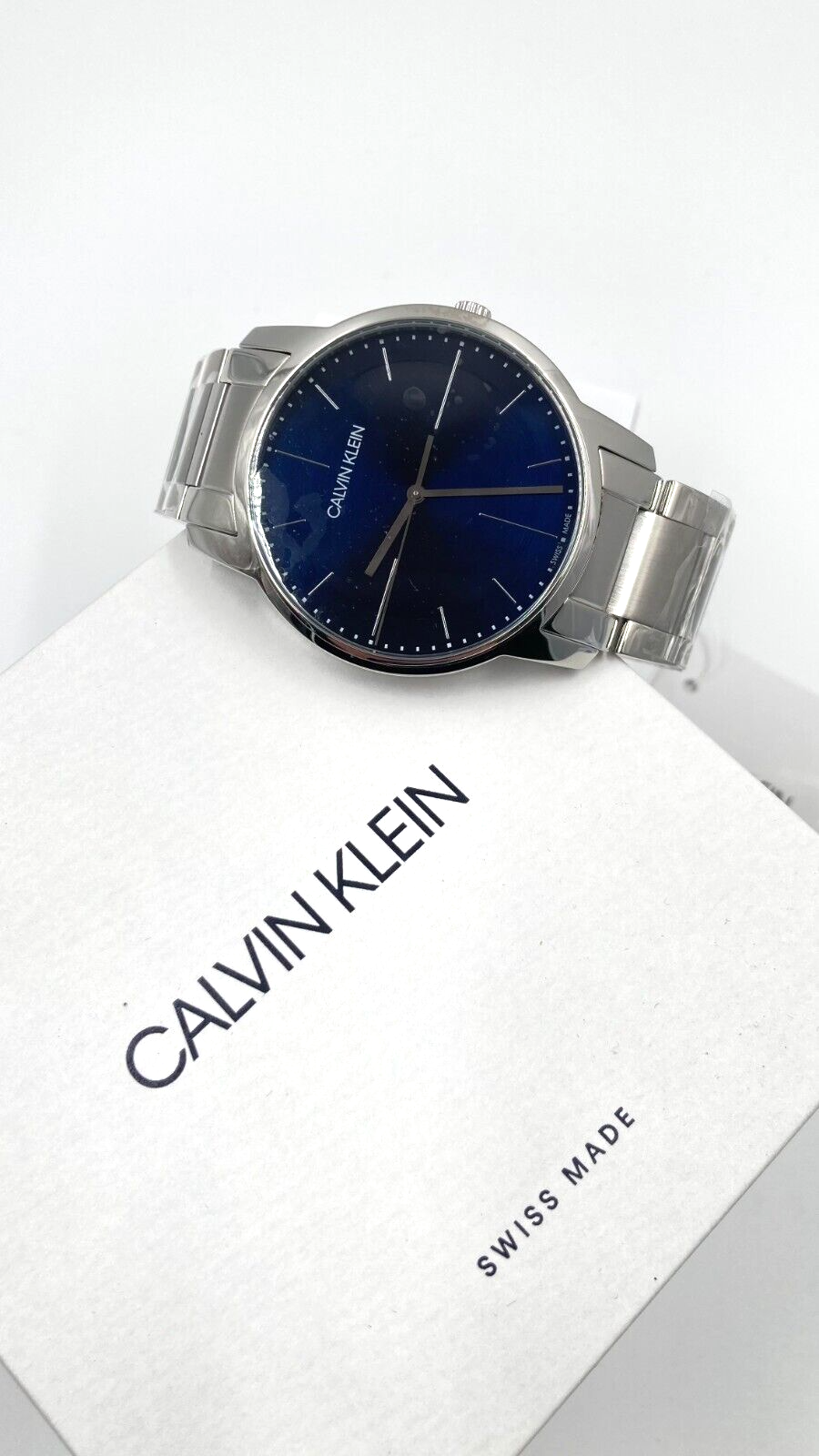 New Swiss Made CALVIN KLEIN Men's City Blue DialWatch