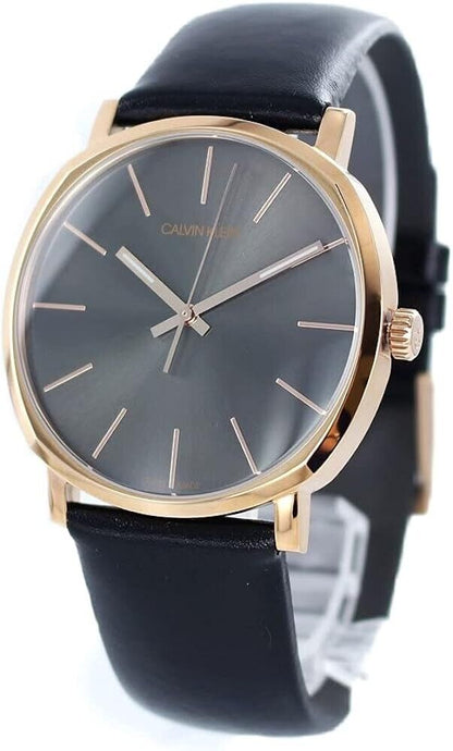 New Swiss Made CALVIN KLEIN Posh Quartz Dark Grey Dial Men's Watch