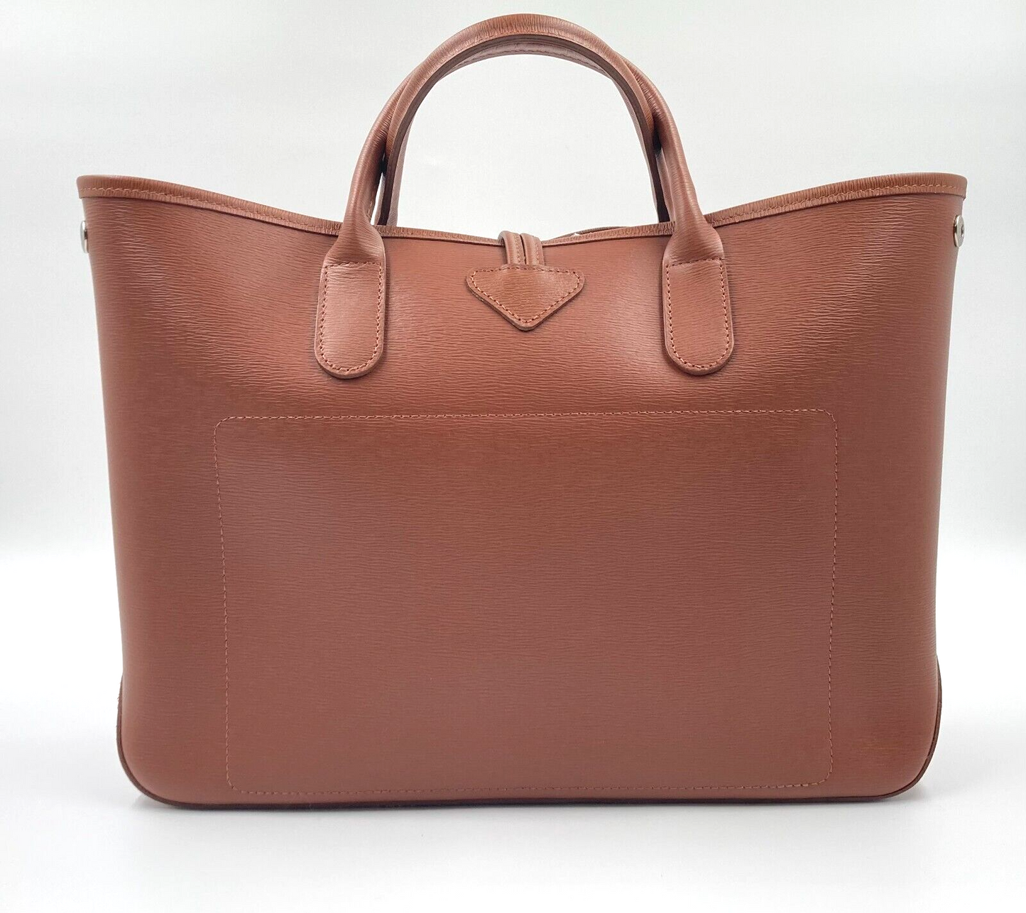 LONGCHAMP ROSEAU TOP HANDLE BAG LARGE - CARAMEL