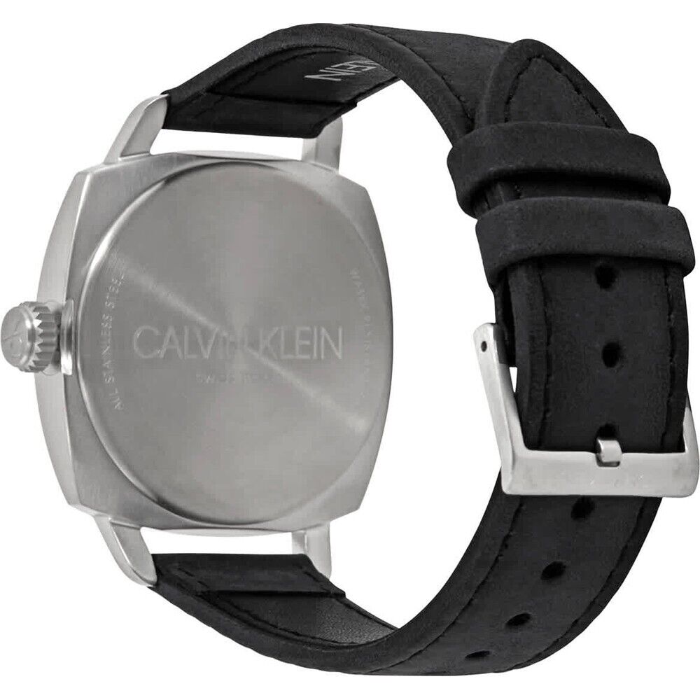 New Swiss Made CALVIN KLEIN Fraternity Quartz Black Dial Men's Watch