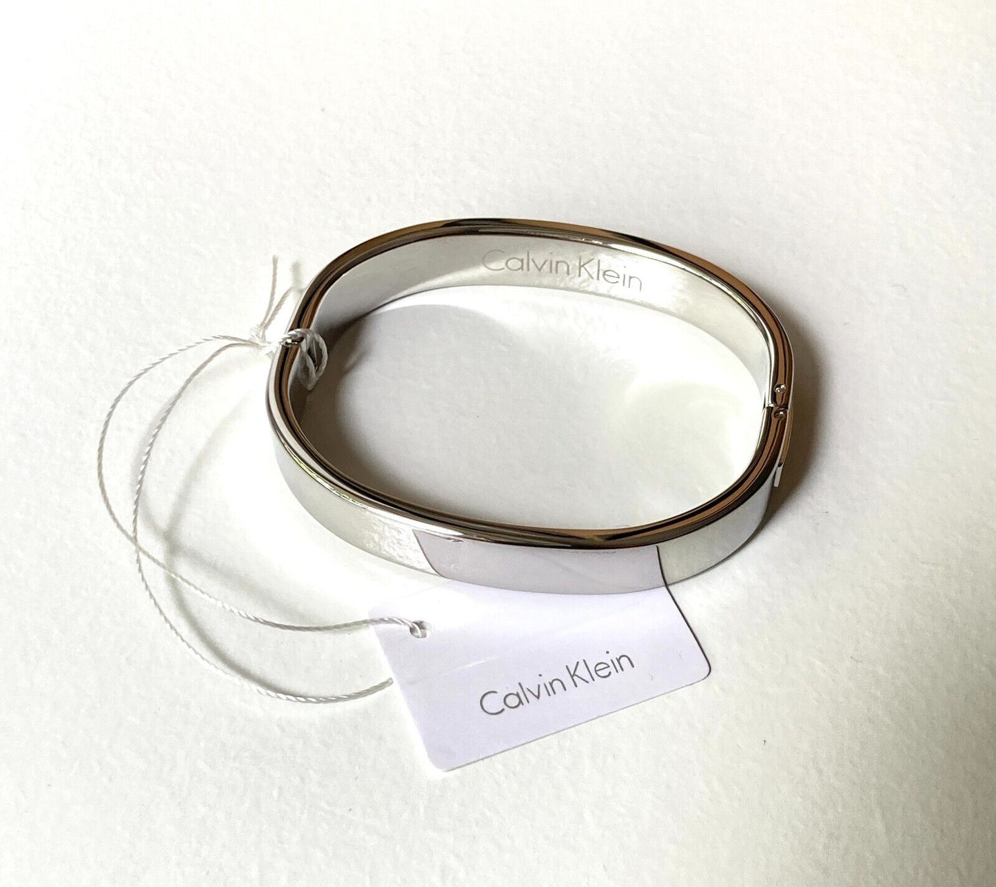 New Calvin Klein HOOK - SILVER Bangle - KJ06MD0401XS