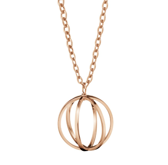 New CALVIN KLEIN SHOW NECKLACE KJ4XPN100200 - ROSE GOLD PVD