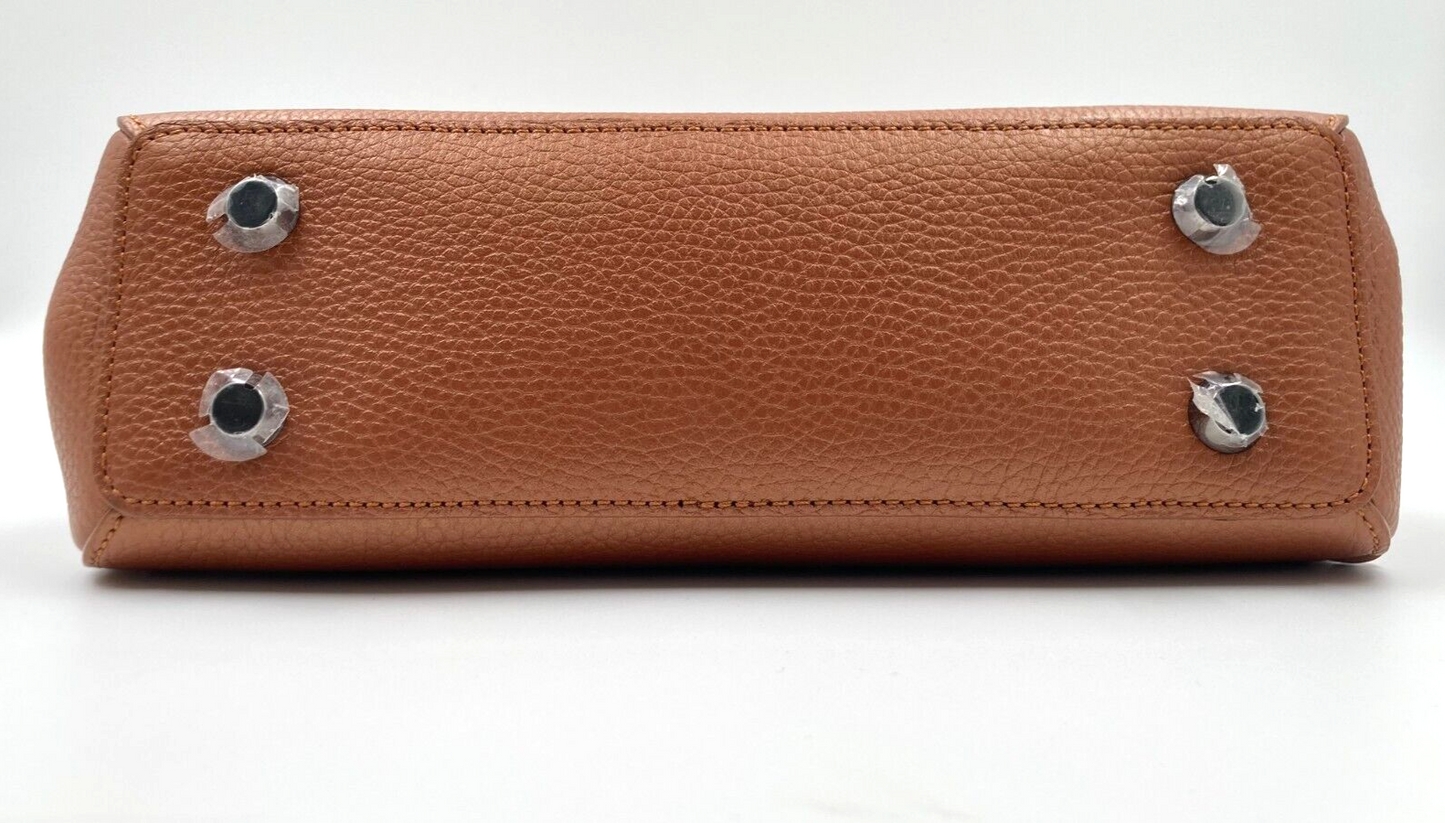 LONGCHAMP MADELEINE CROSS BODY/HANDLE BAG - M - CARAMEL