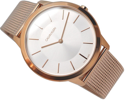 New Swiss Made CALVIN KLEIN Unisex Minimal - Rose GoldWatch